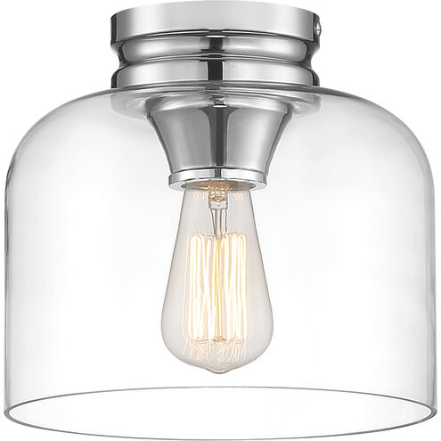 Ezra 1 Light 9 inch Chrome Flushmount Ceiling Light