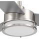 Cassini 52 inch Brushed Nickel with Reversible Silver/Pearl Gray Blades DC Smart Fan