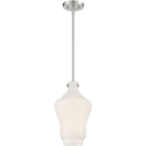 Moonlight 1 Light 9 inch Brushed Nickel Pendant Ceiling Light