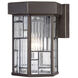 Kingsley 1 Light 13 inch Aged Bronze Patina Outdoor Wall Lantern
