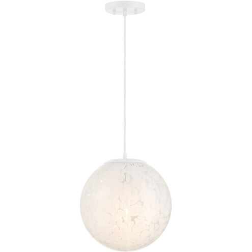 Circo 1 Light 12 inch Matte White Pendant Ceiling Light