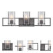 Elements 3 Light 24 inch Charcoal Bath Bar Wall Light