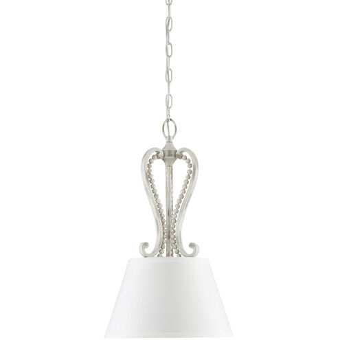Newport 1 Light 13.25 inch Coastal Weathered White Pendant Ceiling Light