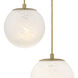 Pixie LED 17.75 inch Brushed Gold Chandelier Ceiling Light