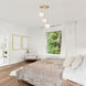Pixie LED 17.75 inch Brushed Gold Chandelier Ceiling Light