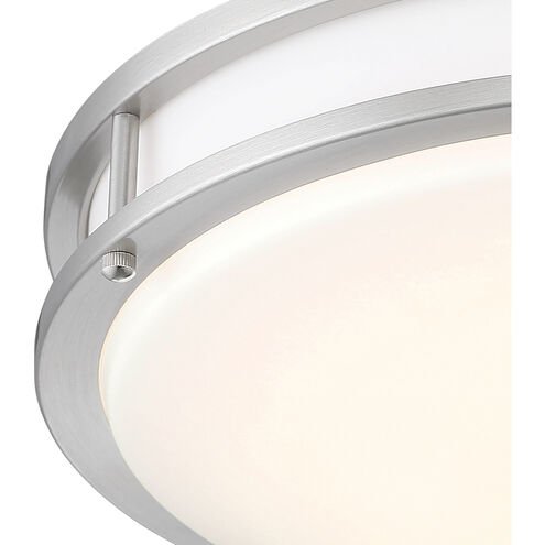 EnviroLite LED 14 inch Brushed Nickel Smart Flush Mount Ceiling Light