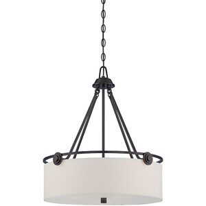 Gramercy Park 3 Light 21.75 inch Old English Bronze Pendant Ceiling Light
