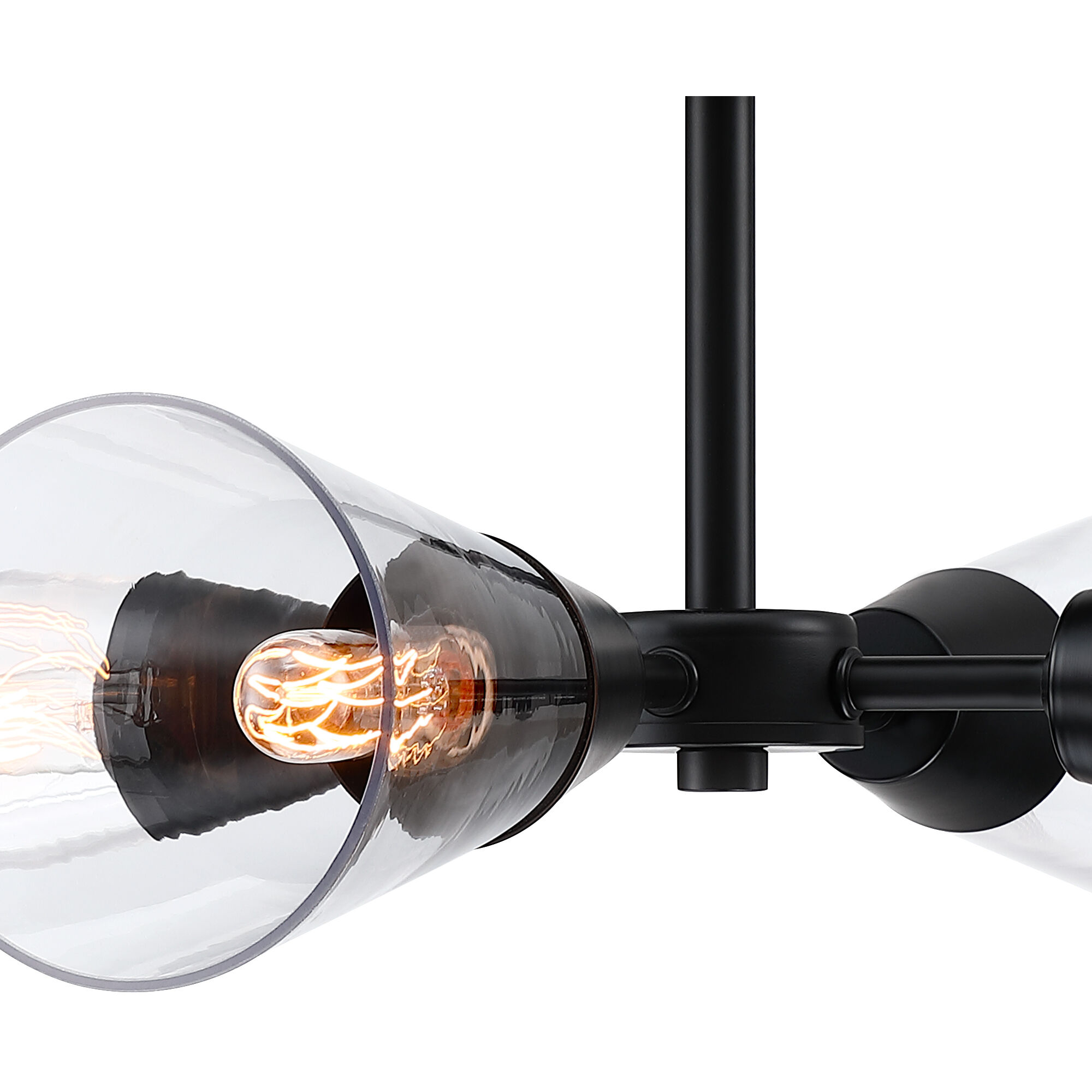 Norro 4 Light 21 inch Matte Black Semi-Flush Mount Ceiling Light