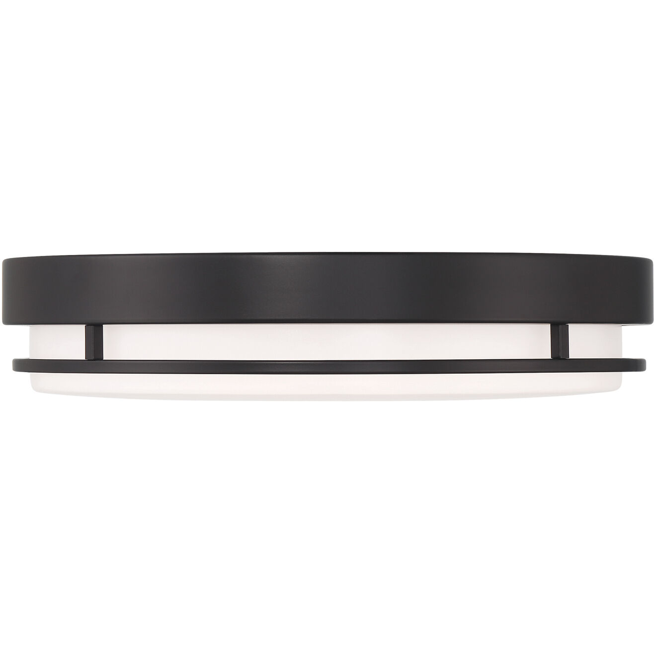 EnviroLite LED 14 inch Matte Black Flush Mount Ceiling Light