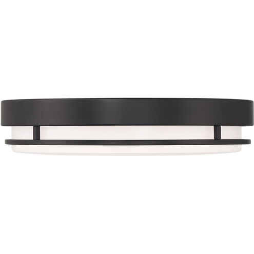 EnviroLite LED 14 inch Matte Black Flush Mount Ceiling Light