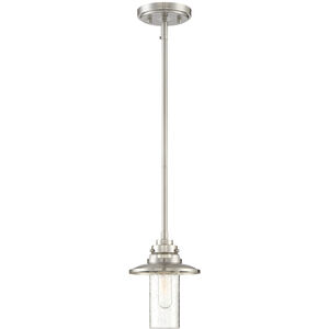 Dover 1 Light 6.5 inch Satin Platinum Mini Pendant Ceiling Light