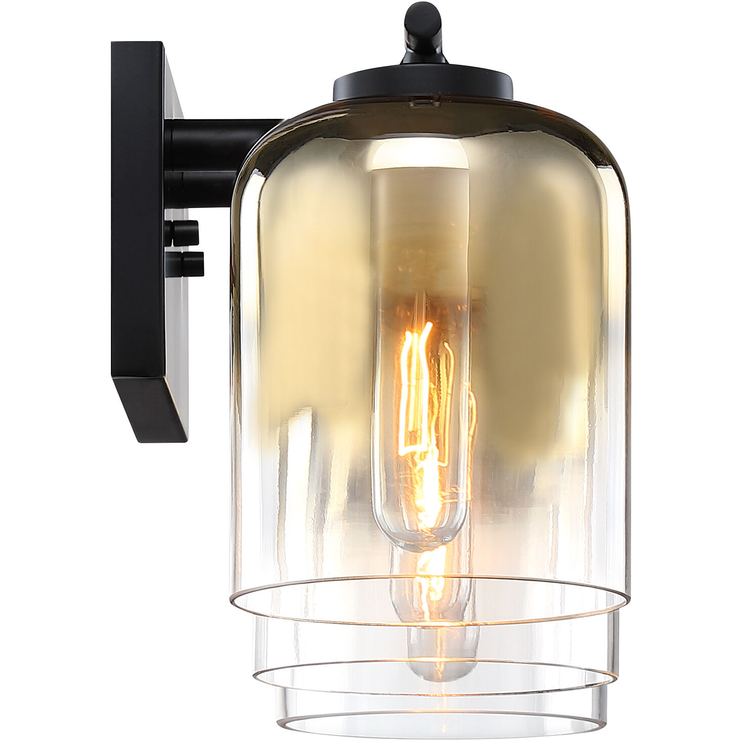 Gatsby 3 Light 24 inch Matte Black Vanity Light Wall Light