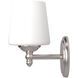 Darcy 1 Light 7 inch Brushed Nickel Bath Bar Wall Light
