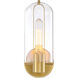 Skylar 1 Light 5.25 inch Brushed Gold Wall Sconce Wall Light