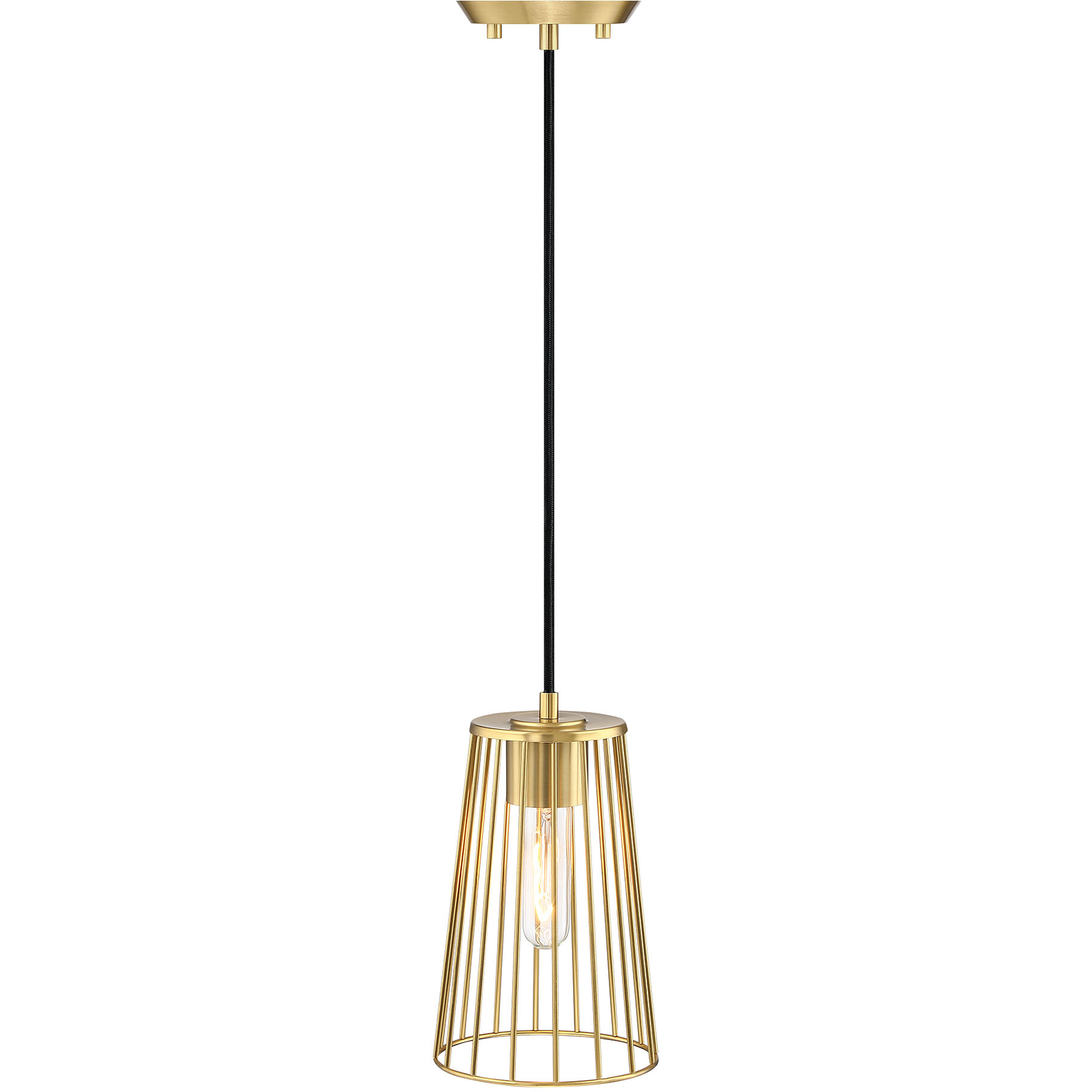 Liana 1 Light 6 inch Brushed Gold Pendant Ceiling Light