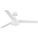 Cassini 52 inch Matte White with Reversible Matte White/Blonde Maple Blades DC Smart Fan