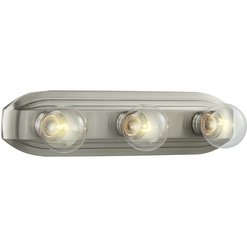 Value 3 Light 18 inch Brushed Nickel Bath Bar Wall Light