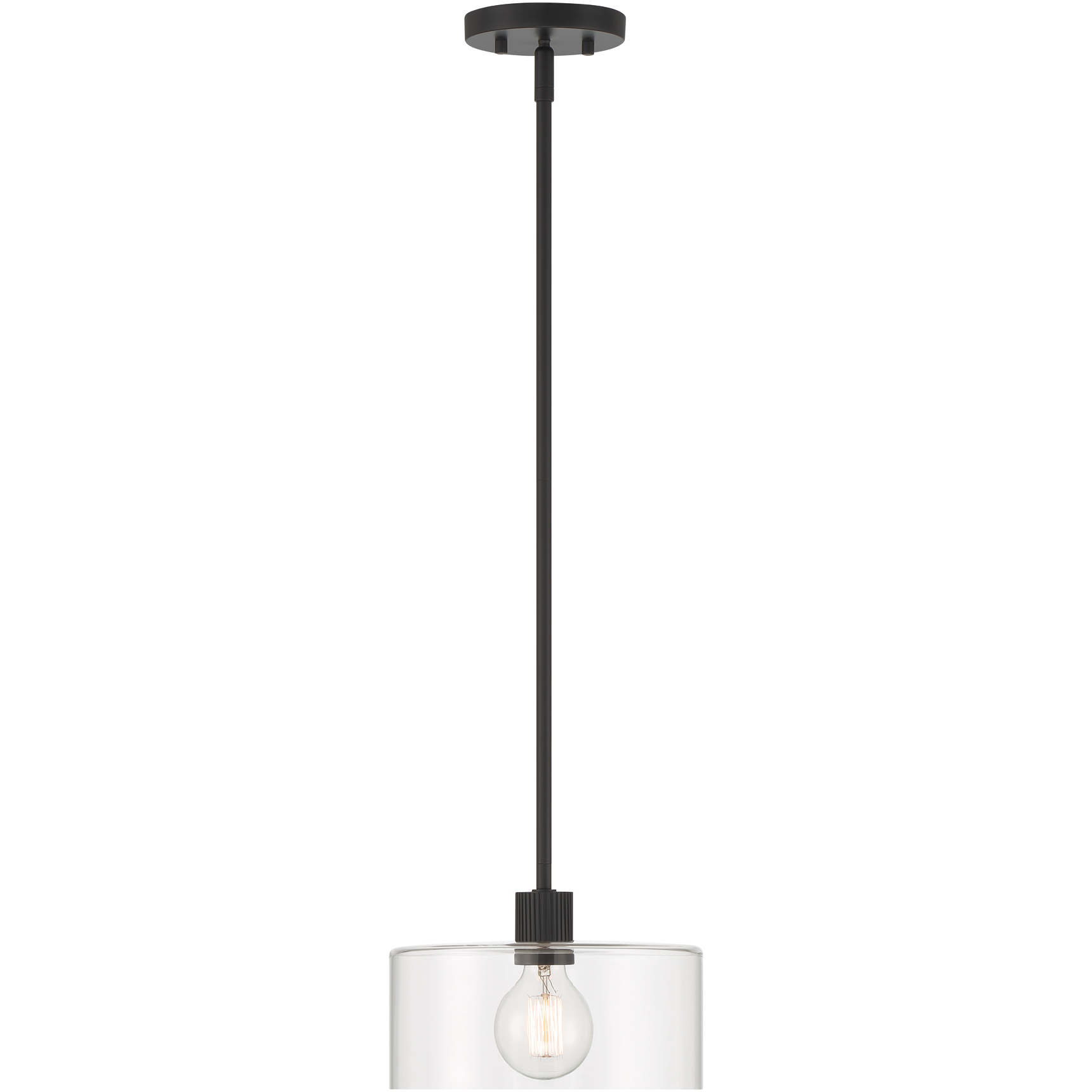 Vibrato 1 Light 9.75 inch Matte Black Pendant Ceiling Light