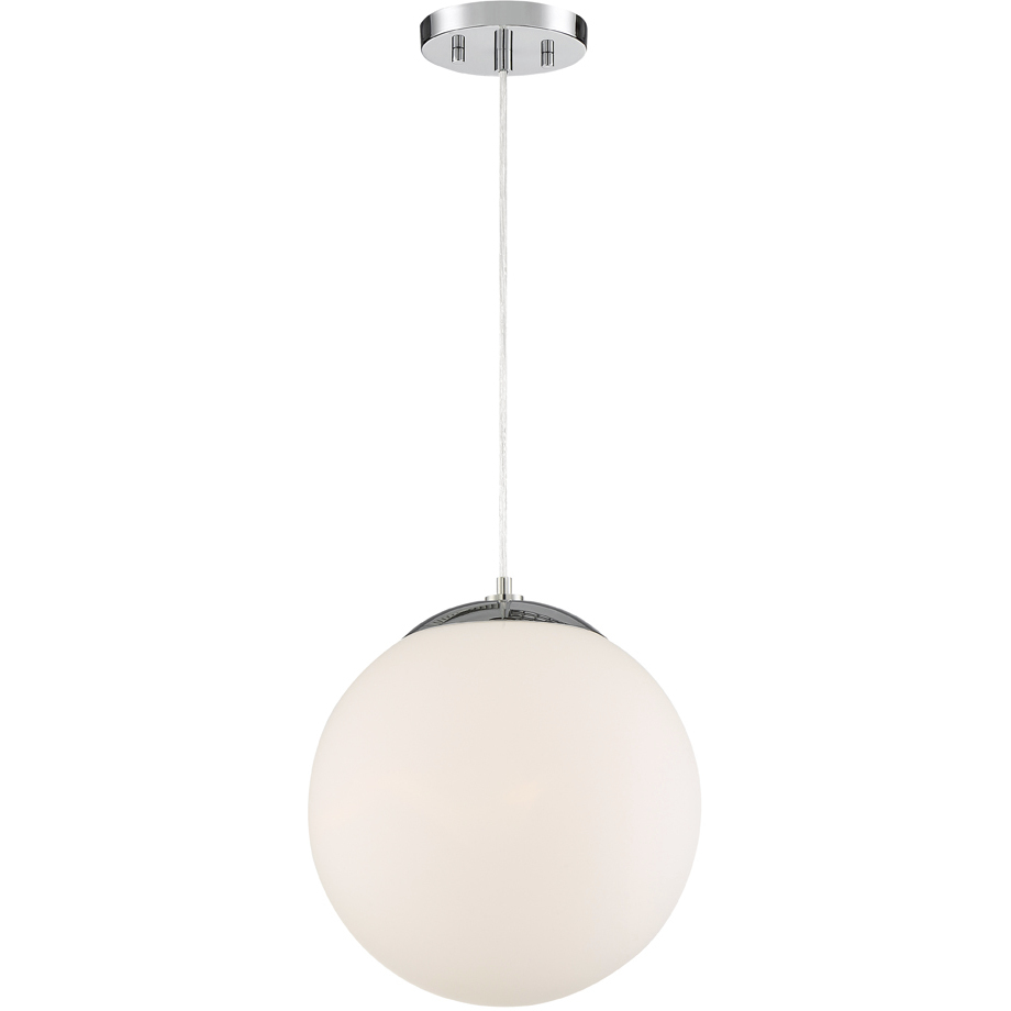 Kelvin 1 Light 12 inch Chrome Pendant Ceiling Light