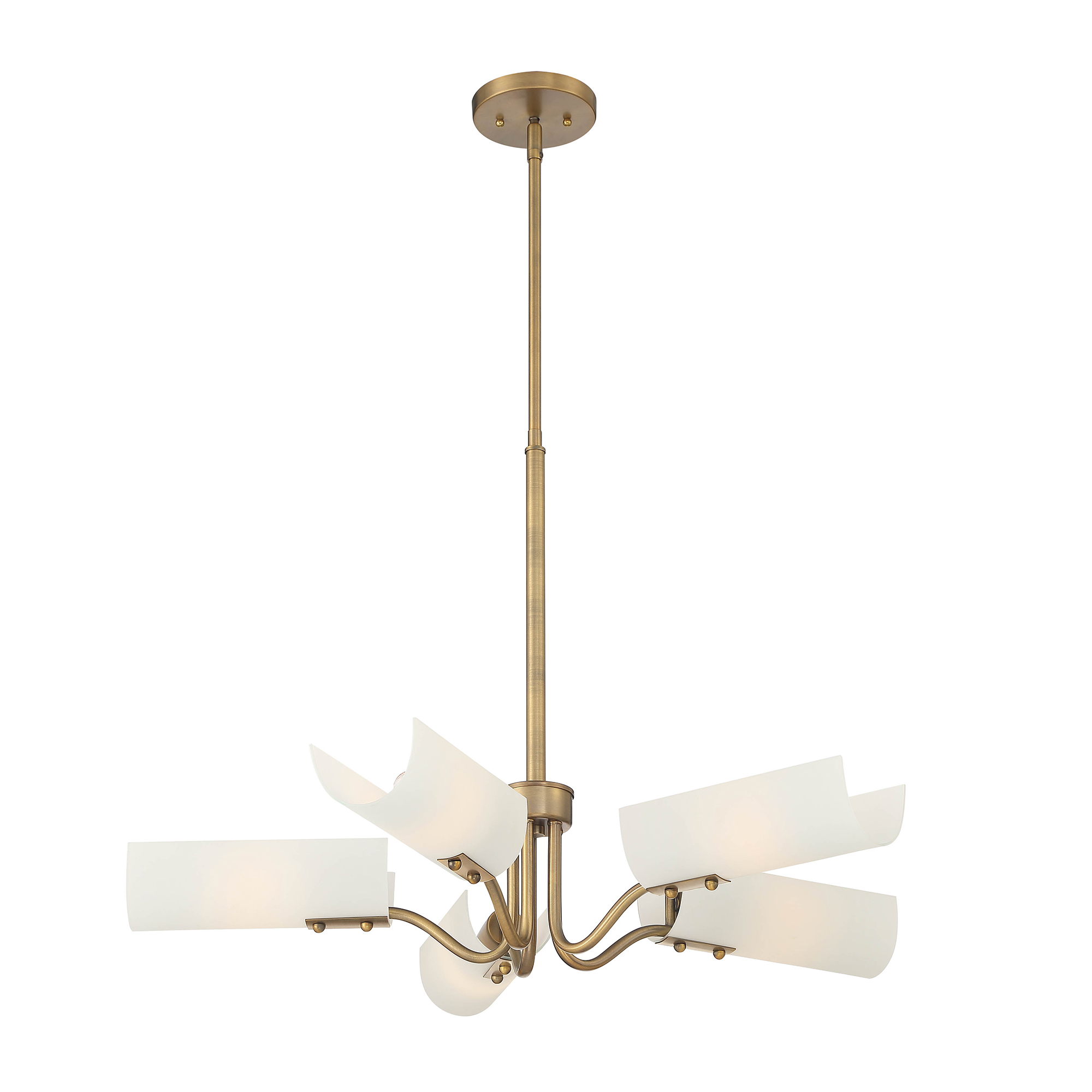 Manhasset 5 Light 30 inch Old Satin Brass Chandelier Ceiling Light