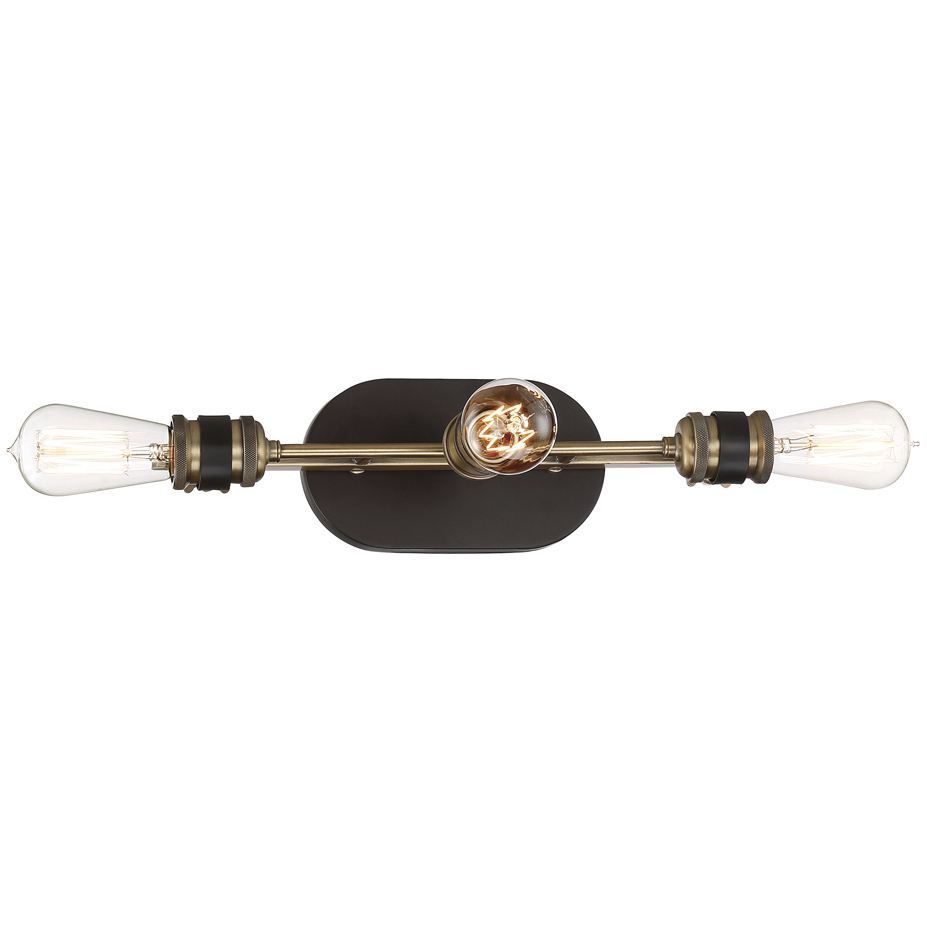 Miles 3 Light 24 inch Vintage Bronze Bath Bar Wall Light