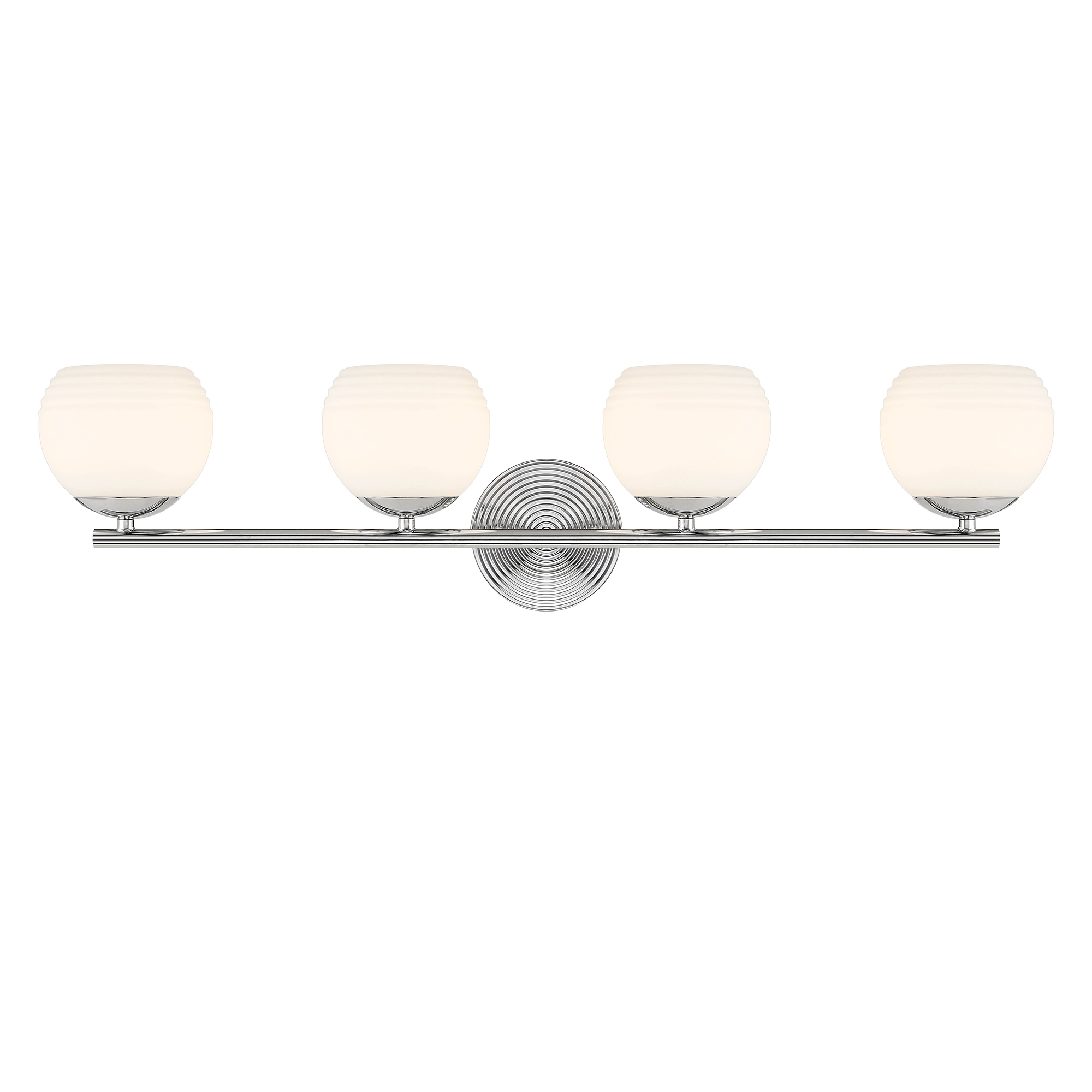 Moon Breeze 4 Light 33 inch Polished Nickel Vanity Light Wall Light