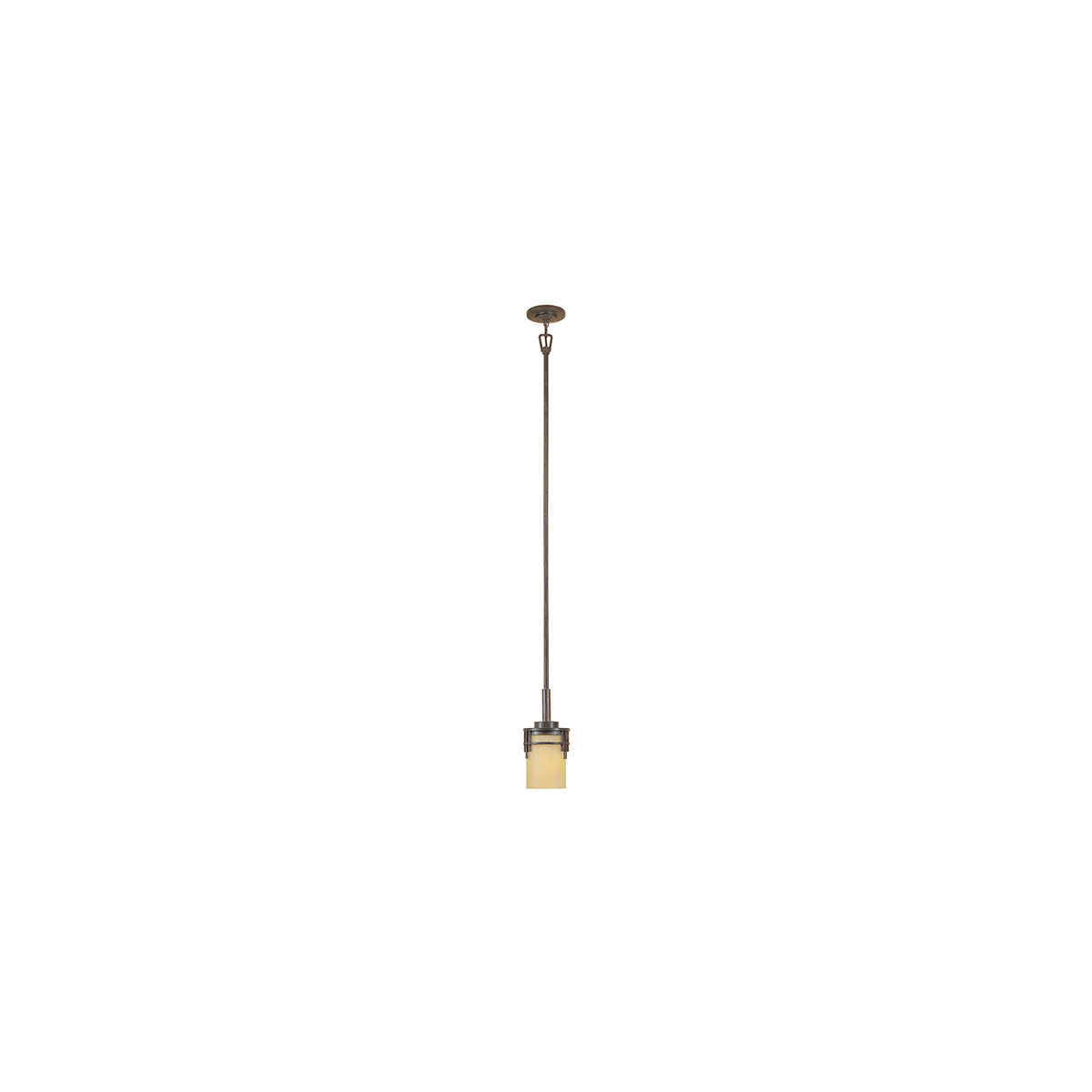 Mission Ridge 1 Light 6 inch Warm Mahogany Mini Pendant Ceiling Light