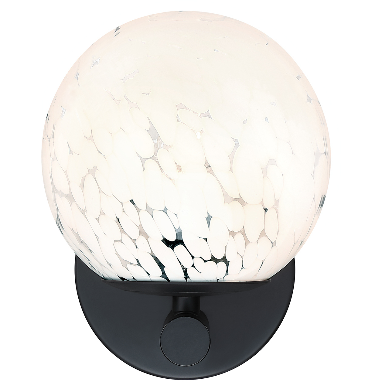 Crown Heights 1 Light 6 inch Matte Black Wall Sconce Wall Light in White