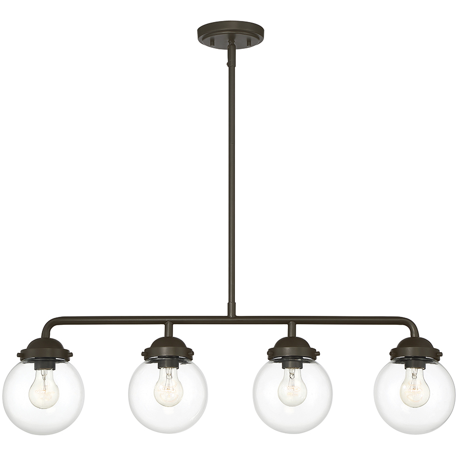 Designers Fountain 95938 ORB Knoll 4 Light 33 inch Oil Rubbed Bronze Island Pendant Ceiling Light