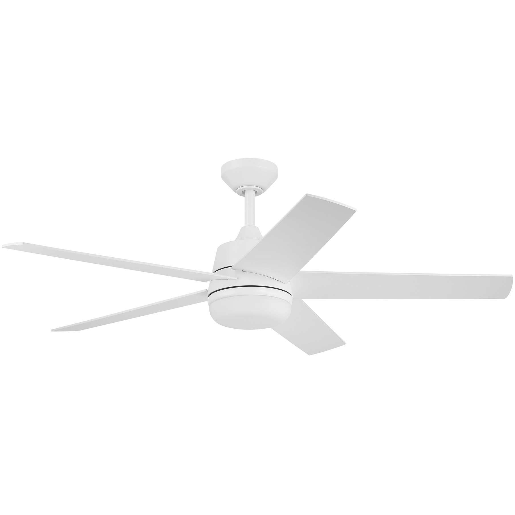 Astrea 52 inch Matte White with Matte White/Blonde Maple Reversible Blades Ceiling Fan