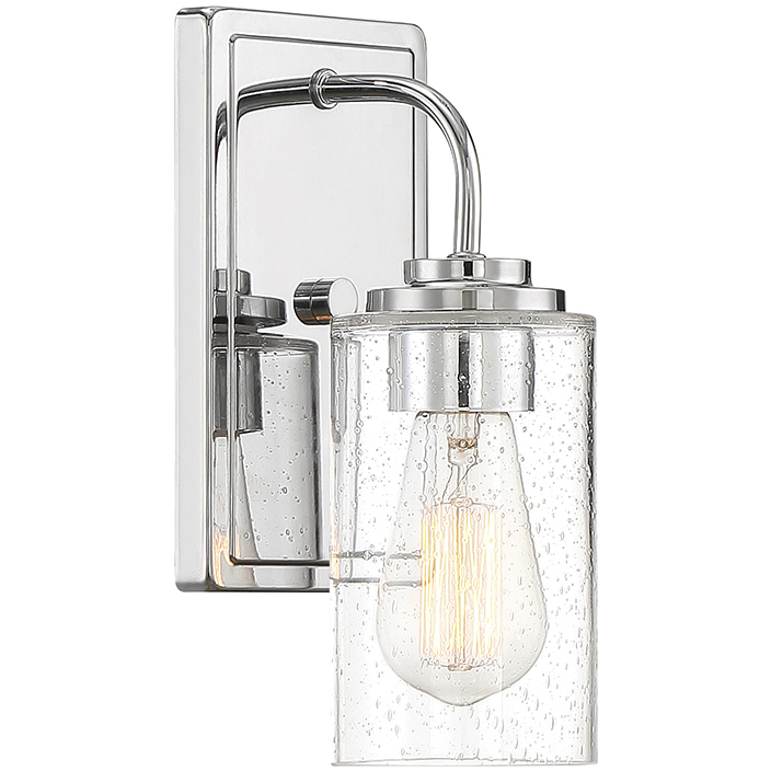 Logan 1 Light 5 inch Chrome Wall Sconce Wall Light