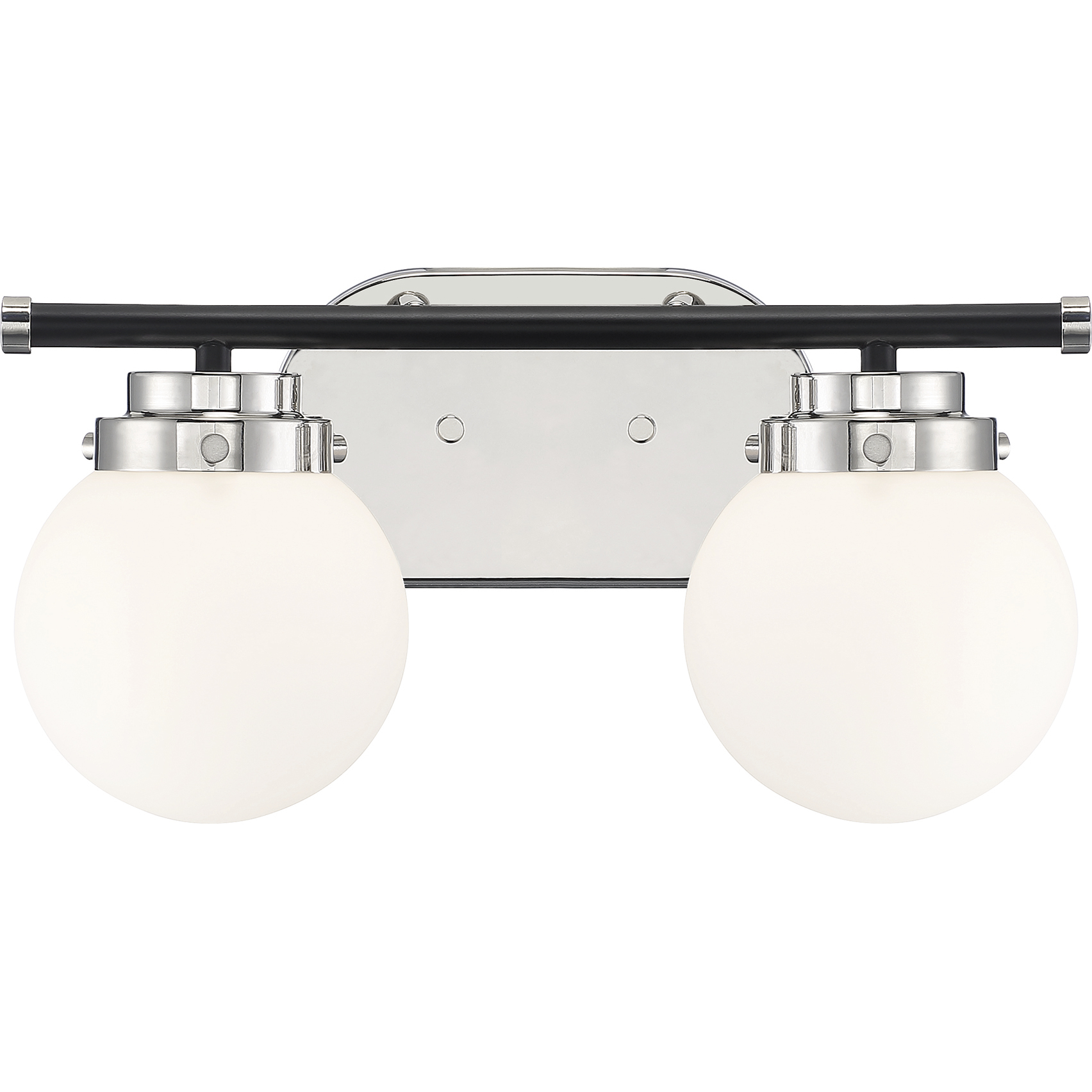 Elle 2 Light 15 inch Polished Nickel Vanity Light Wall Light
