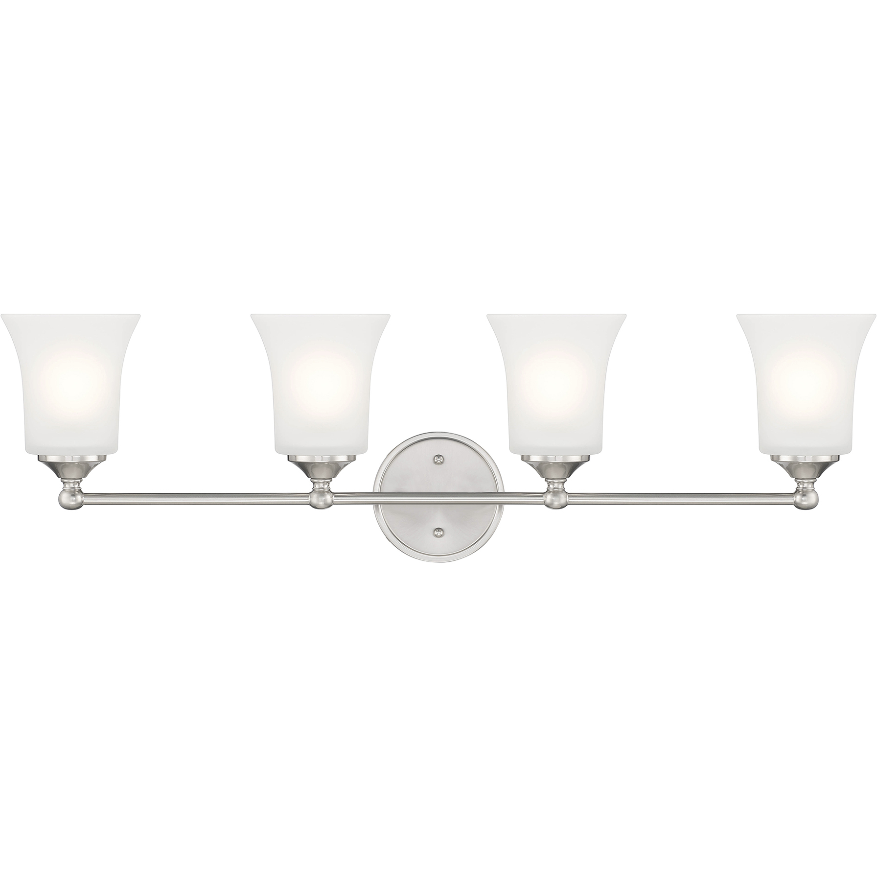 Bronson 4 Light 32 inch Brushed Nickel Vanity Light Wall Light