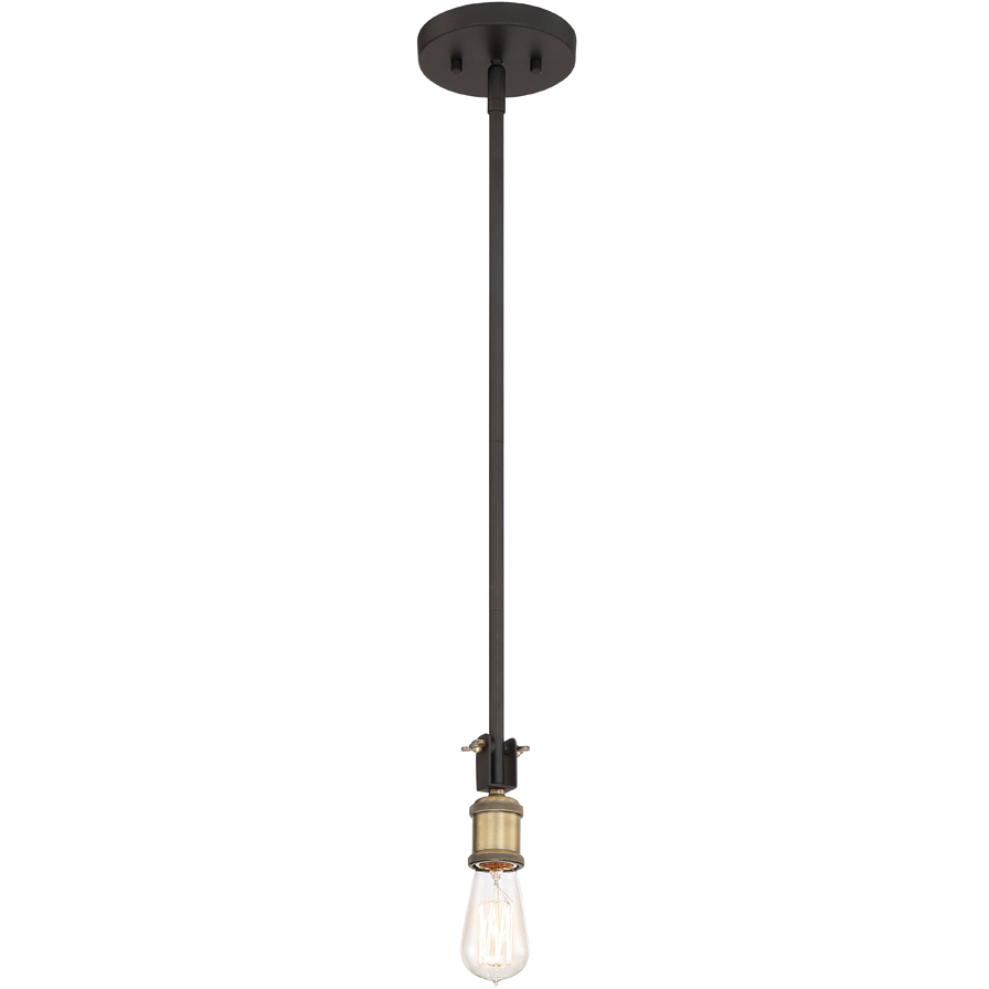 Miles 1 Light 2.5 inch Vintage Bronze Mini Pendant Ceiling Light