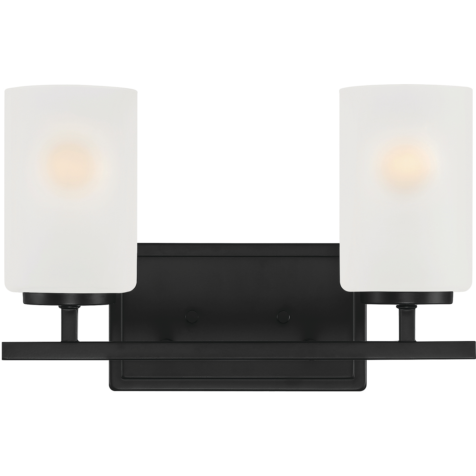 Carmine 2 Light 14 inch Matte Black Vanity Light Wall Light