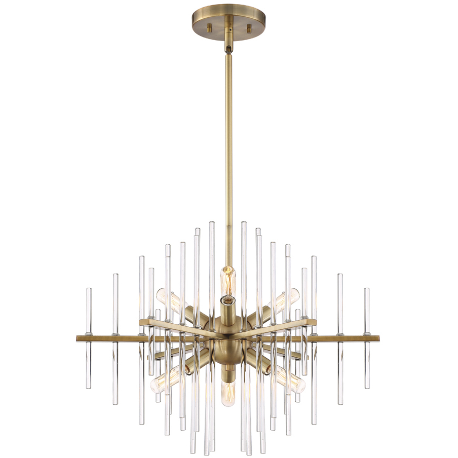 Reeve 6 Light 20 inch Burnished Antique Brass Chandelier Ceiling Light