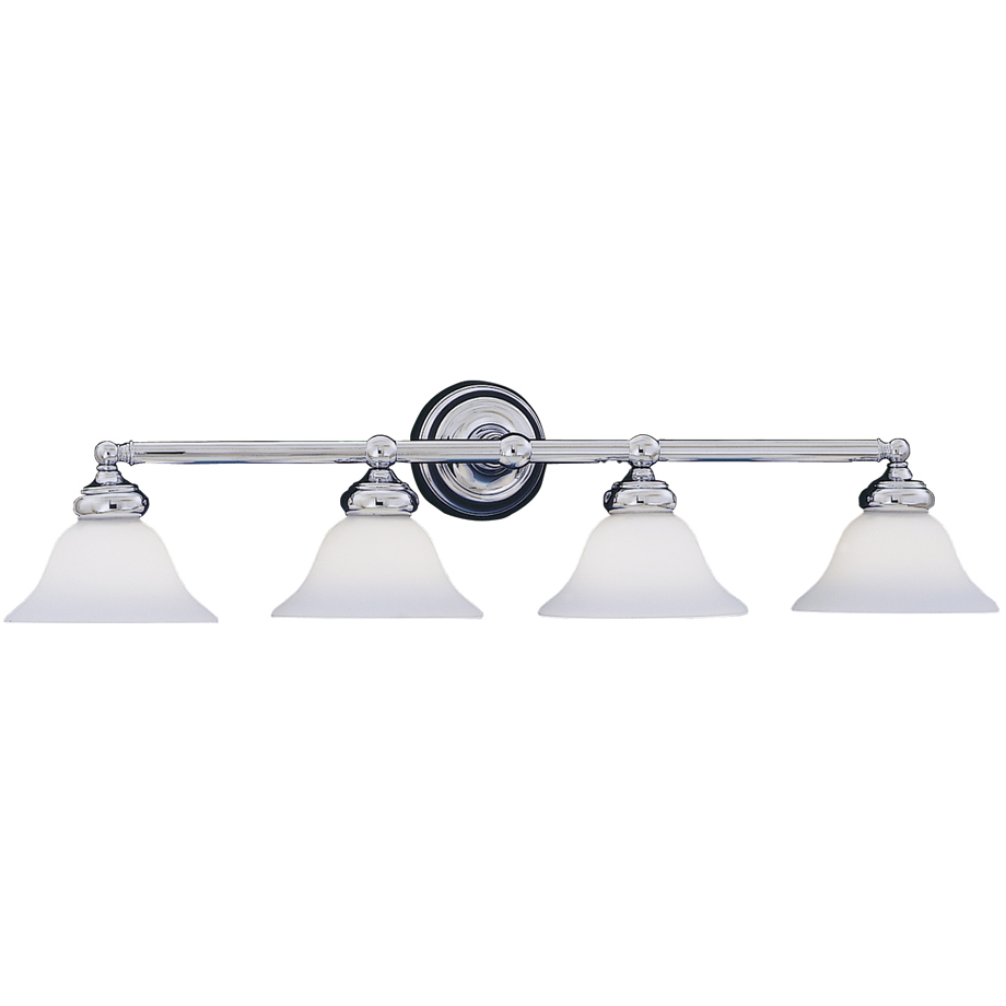 Opal Essence 4 Light 35.75 inch Chrome Bath Bar Wall Light
