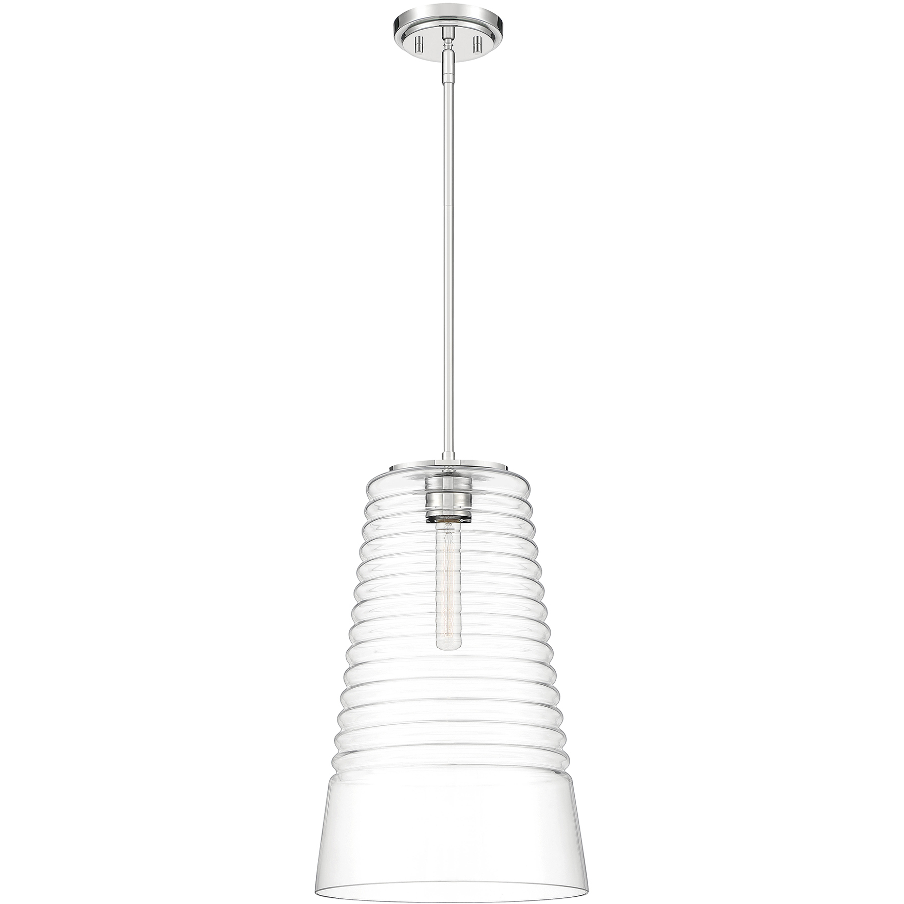 Ingo 1 Light 12 inch Polished Nickel Pendant Ceiling Light