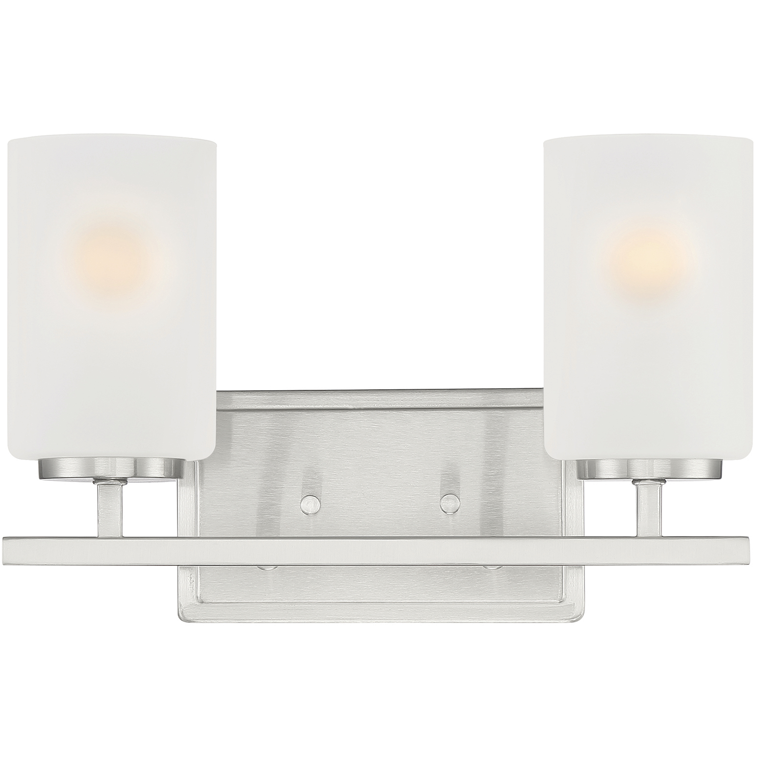 Carmine 2 Light 14 inch Brushed Nickel Vanity Light Wall Light
