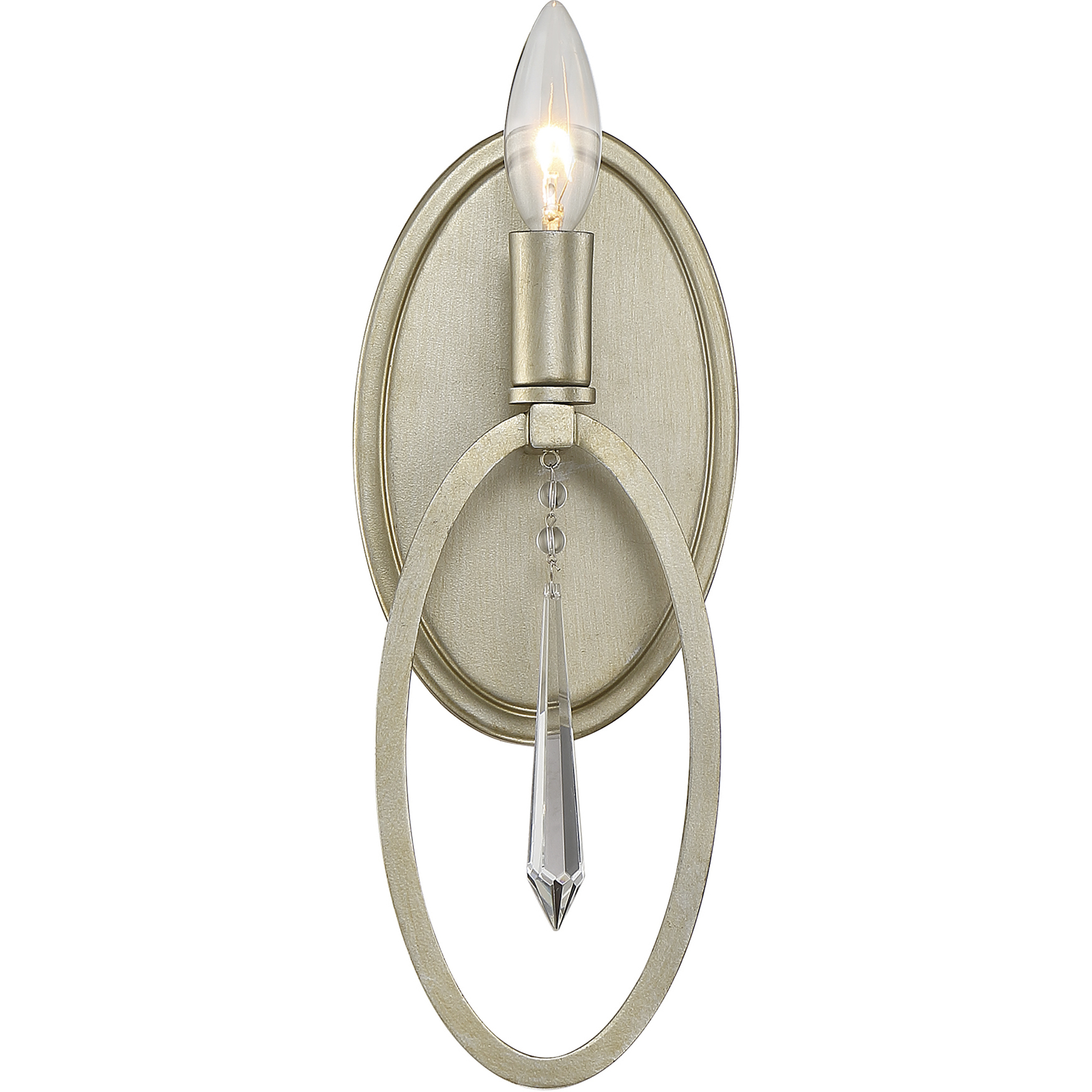Hutton 1 Light 5 inch Sterling Gold Wall Sconce Wall Light