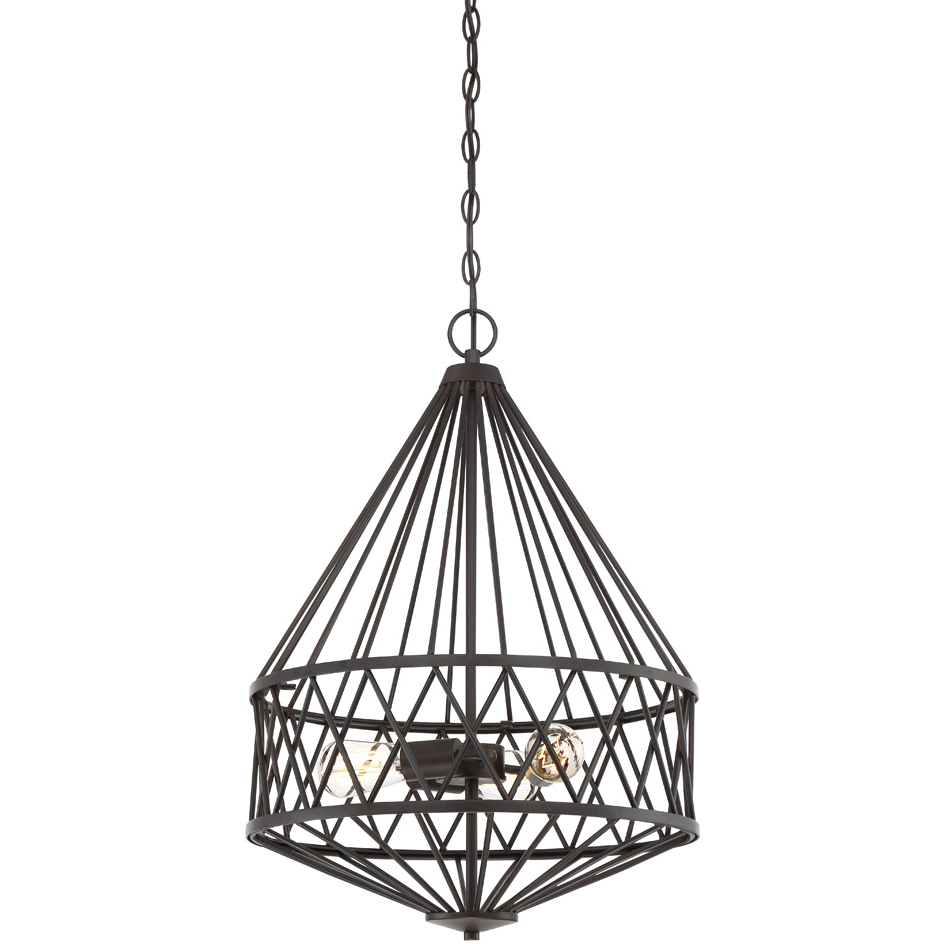Arris 3 Light 18 inch Vintage Bronze Pendant Ceiling Light