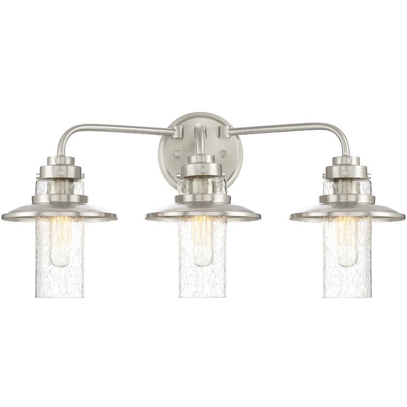 Dover 3 Light 22 inch Satin Platinum Bath Light Wall Light