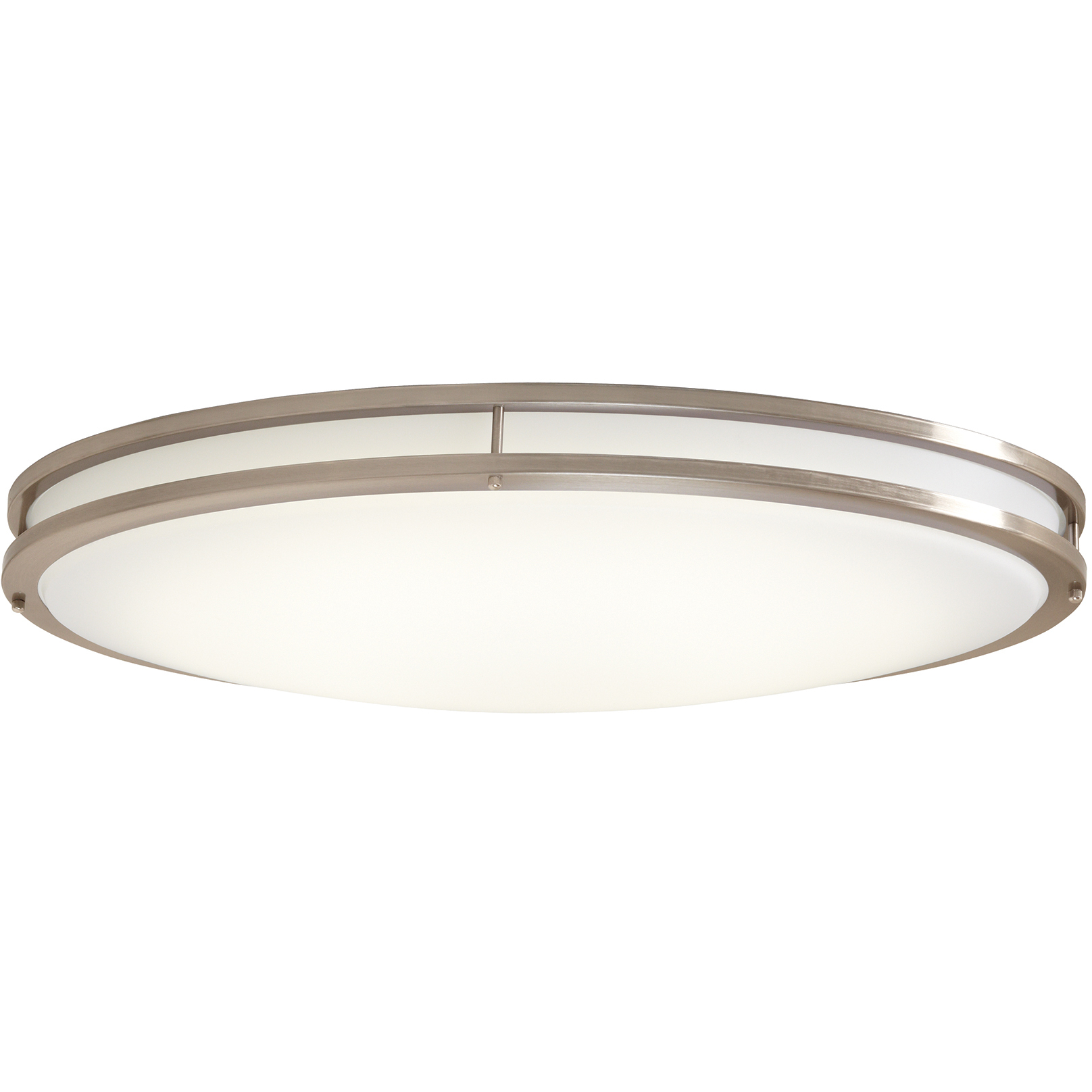 EnviroLite LED 32.3 inch Brushed Nickel Flush Mount Ceiling Light