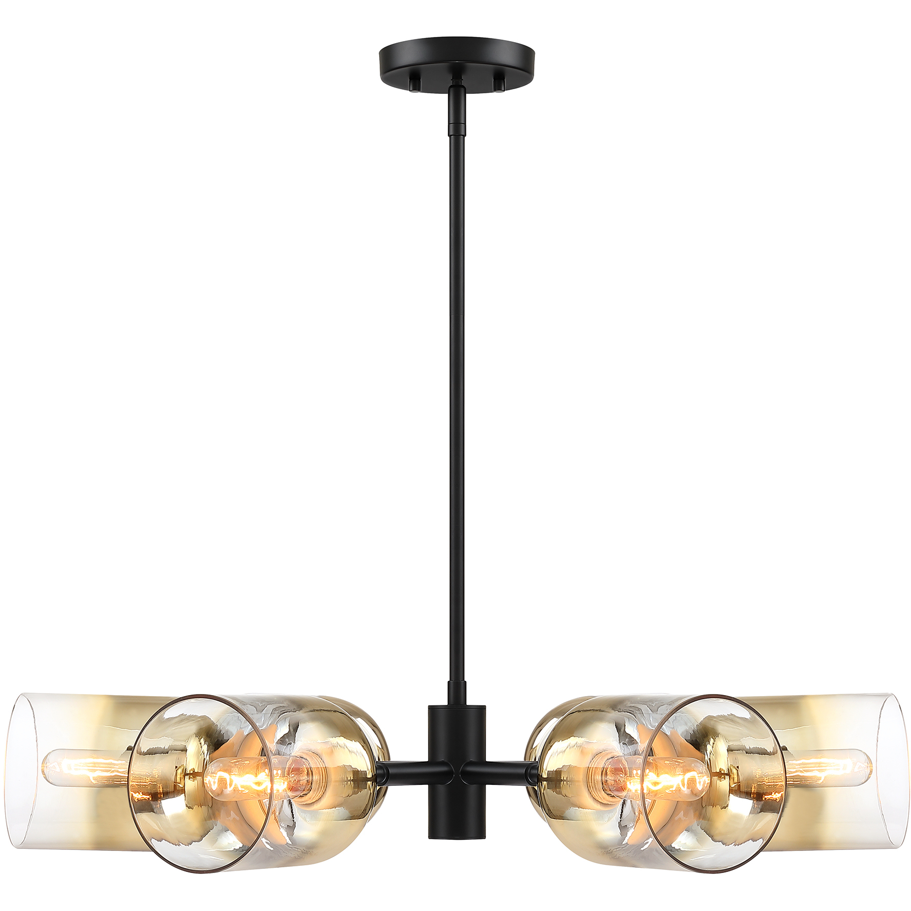 Gatsby 6 Light 28 inch Matte Black Chandelier Ceiling Light