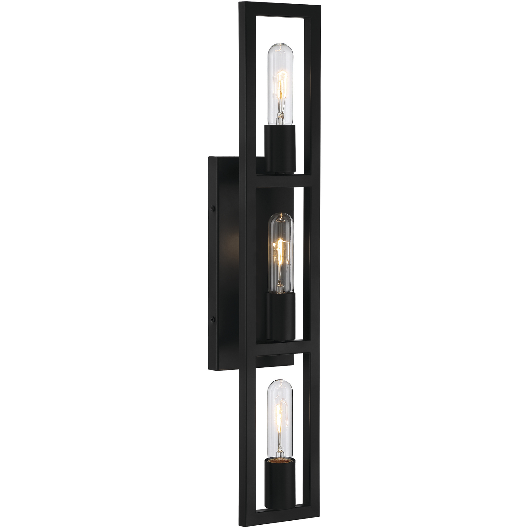 Urban Oasis 3 Light 25 inch Matte Black Vanity Light Wall Light