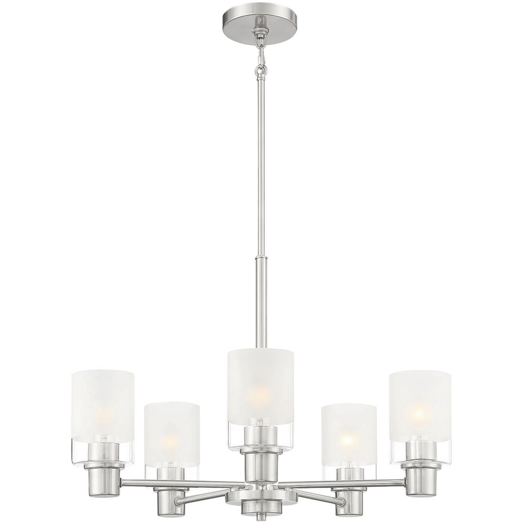 Cedar Lane 5 Light 25 inch Brushed Nickel Chandelier Ceiling Light