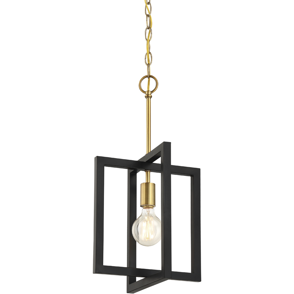 Xander 1 Light 11 inch Aged Warm Brass Mini Pendant Ceiling Light