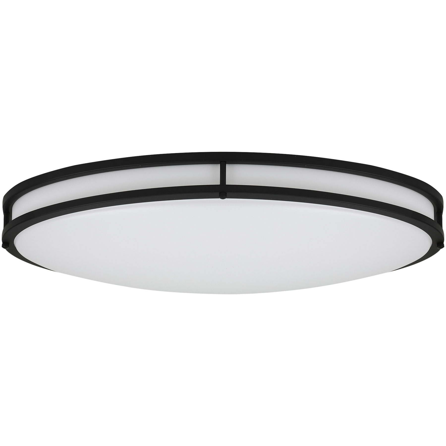 EnviroLite LED 24 inch Matte Black Flush Mount Ceiling Light