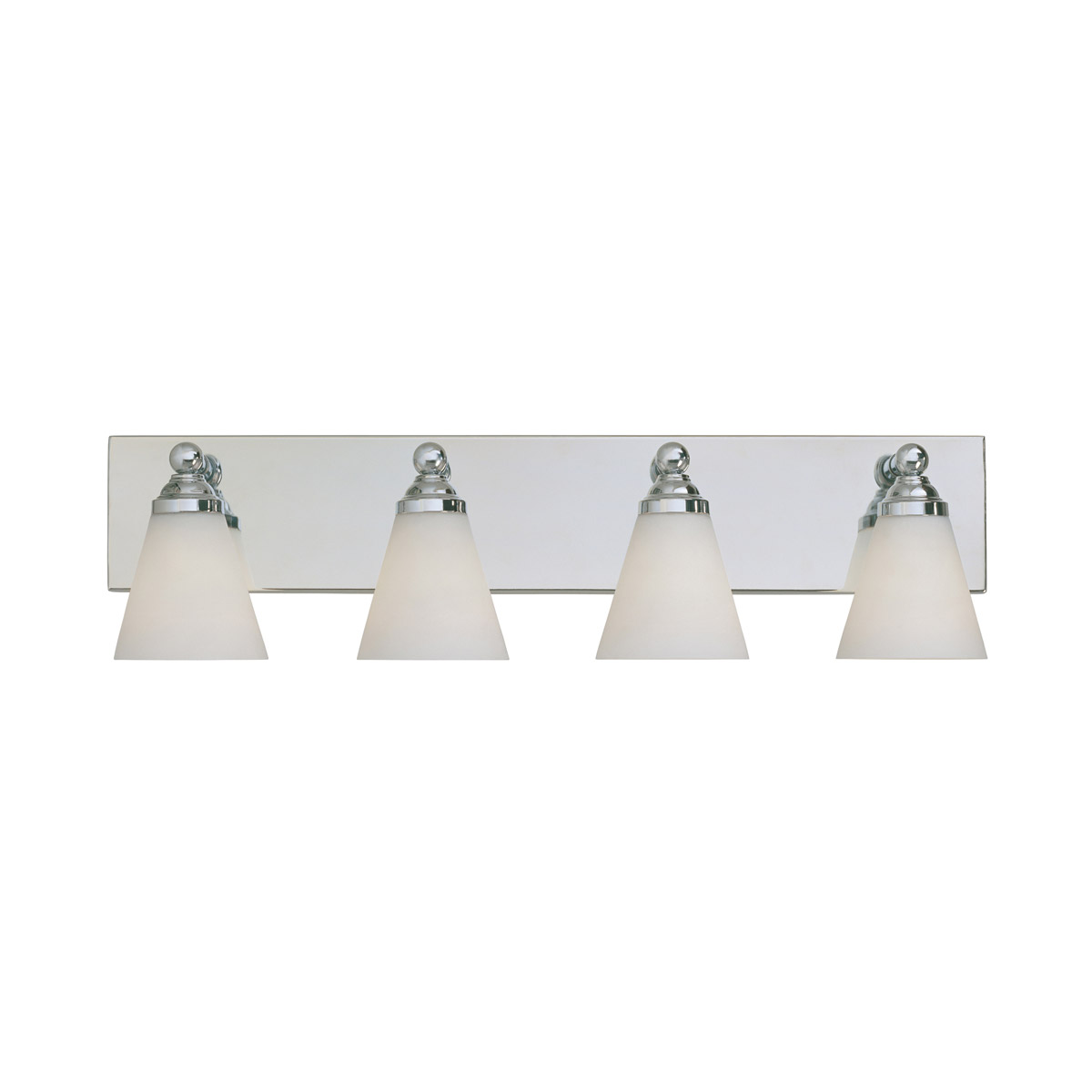 Hudson 4 Light 30 inch Chrome Bath Bar Wall Light