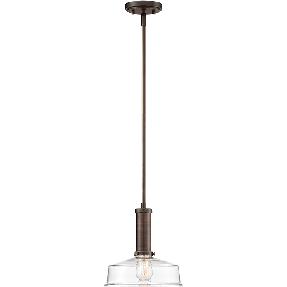 Carson 1 Light 10.75 inch Satin Copper Bronze Pendant Ceiling Light